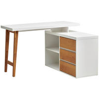 ECKSCHREIBTISCH  in Weiß, Eichefarben  - Eichefarben/Weiß, MODERN, Holz/Holzwerkstoff (120/76/100cm) - MID.YOU