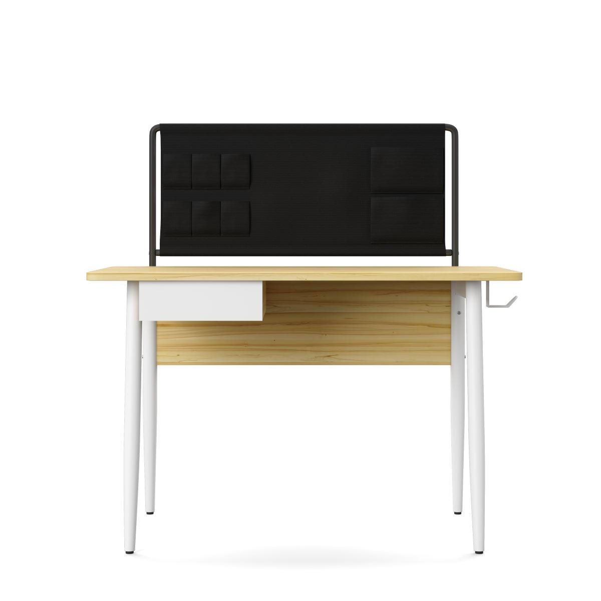 SCHREIBTISCH 120/76/60 cm  in Weiß, Eichefarben  - Eichefarben/Weiß, Design, Holzwerkstoff/Metall (120/76/60cm) - MID.YOU