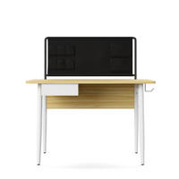 SCHREIBTISCH 120/76/60 cm  in Weiß, Eichefarben  - Eichefarben/Weiß, Design, Holzwerkstoff/Metall (120/76/60cm) - MID.YOU