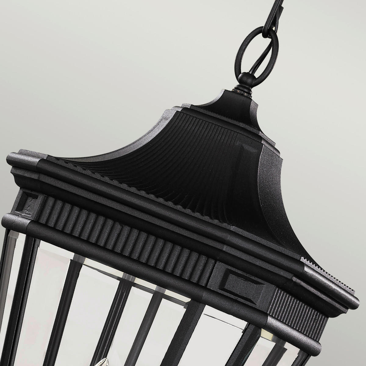 AUSSENHÄNGELEUCHTE Cotsln 30.5 /69.7 cm  - Schwarz, Konventionell, Glas/Metall (30.5 /69.7cm) - Elstead Lighting