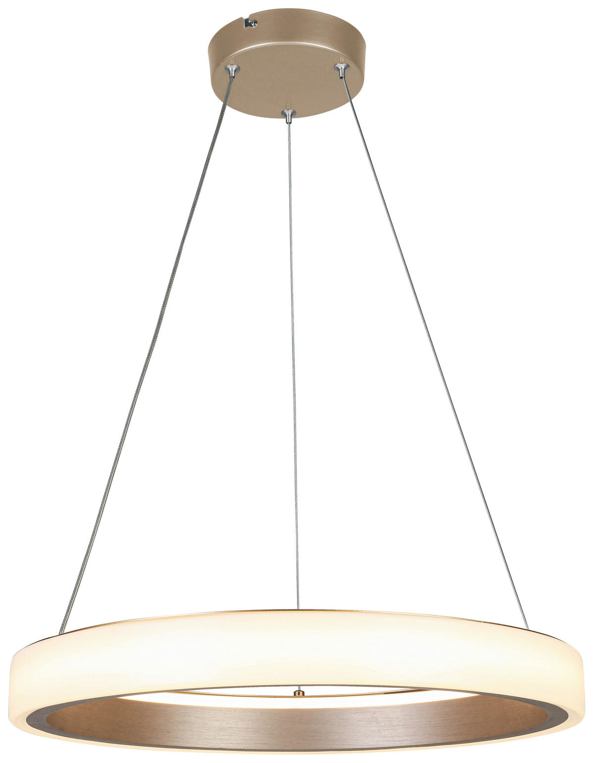 HÄNGELEUCHTE 50/120 cm   - Weiß/Cappuccino, Trend, Kunststoff/Metall (50/120cm) - Collet's Monde