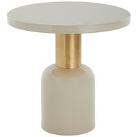 BEISTELLTISCH in Metall  - Beige, Basics, Metall (50,5/49,5/50,5cm) - Kayoom