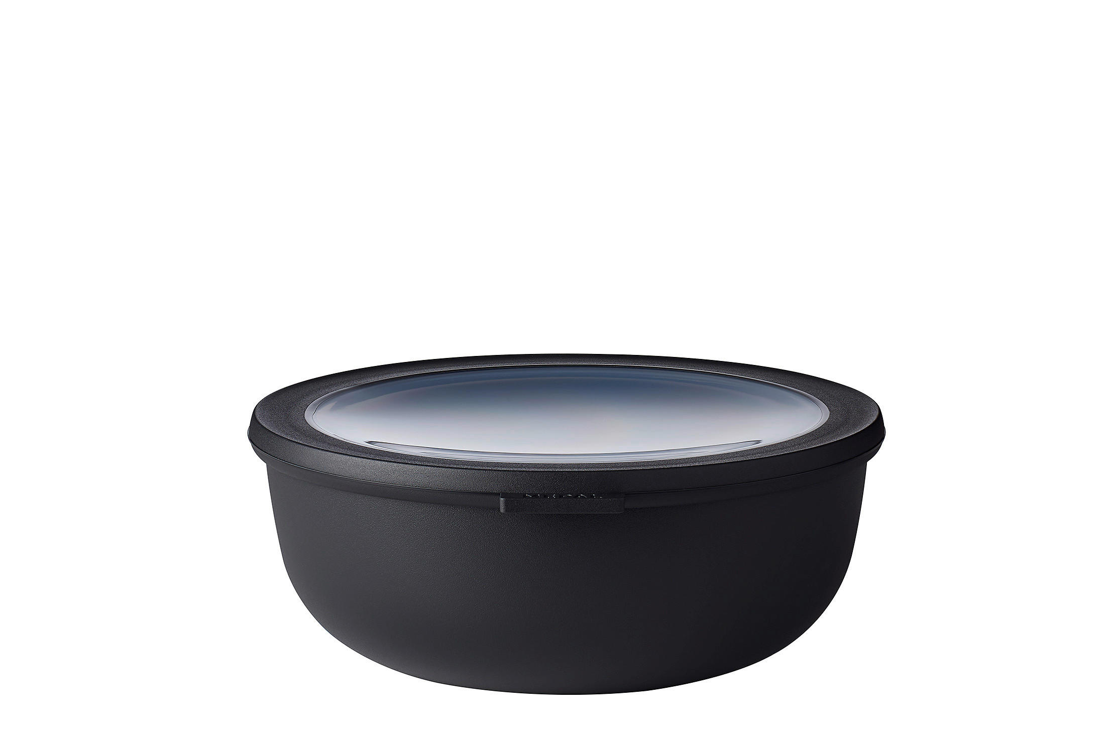 VORRATSDOSE CIRQULA 2,25 L  - Klar/Schwarz, KONVENTIONELL, Kunststoff (23,5/22,5/8,8cm) - Mepal