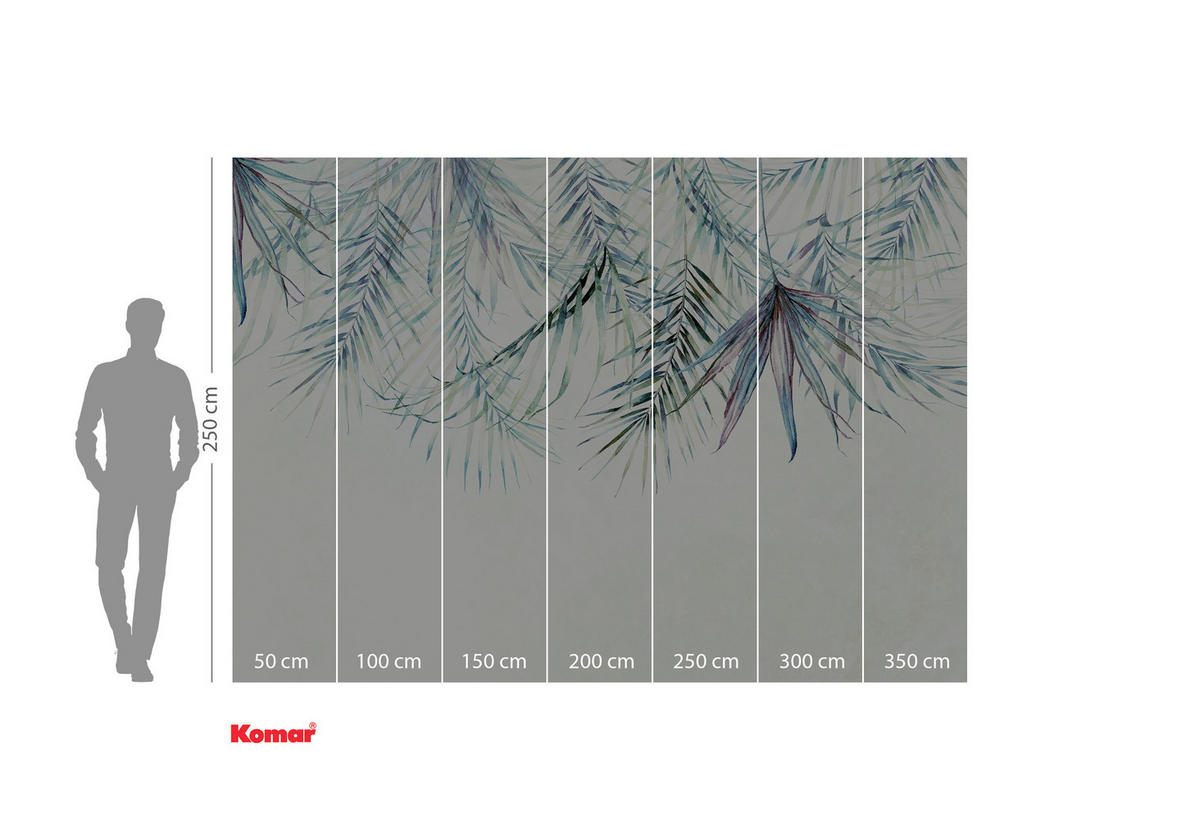 NON WOVEN-TAPET 350/250 cm  - grön/gul, Basics (350/250cm) - Komar