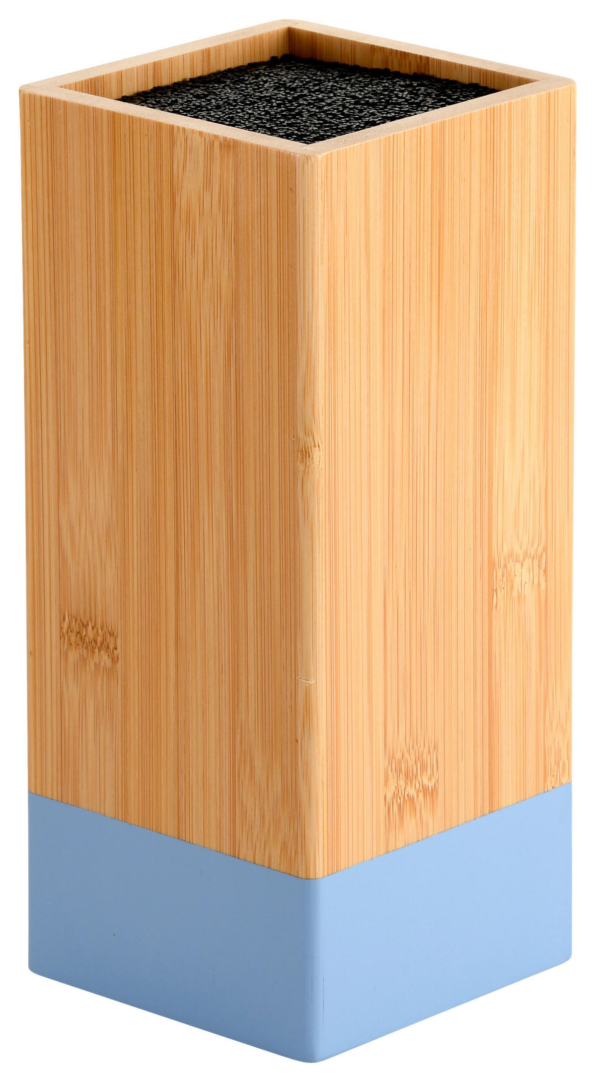 MESSERBLOCK  - Hellbraun/Hellblau, Basics, Holz/Kunststoff (10/10/23cm) - Kesper