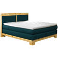 BOXSPRINGBETT 180/200 cm  in Petrol  - Petrol, Natur, Holz/Textil (180/200cm) - Linea Natura