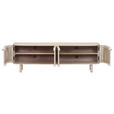 LOWBOARD  in 160/50/47 cm  - Eichefarben/Schwarz, Design, Holz (160/50/47cm) - Landscape