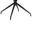 ARMLEHNSTUHL  in Eisen Mikrofaser  - Cognac/Schwarz, Design, Textil/Metall (62/89,5/65cm) - Novel