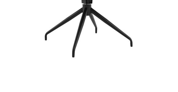 ARMLEHNSTUHL in Eisen Mikrofaser - Cognac/Schwarz, Design, Textil/Metall (62/89,5/65cm) - Novel