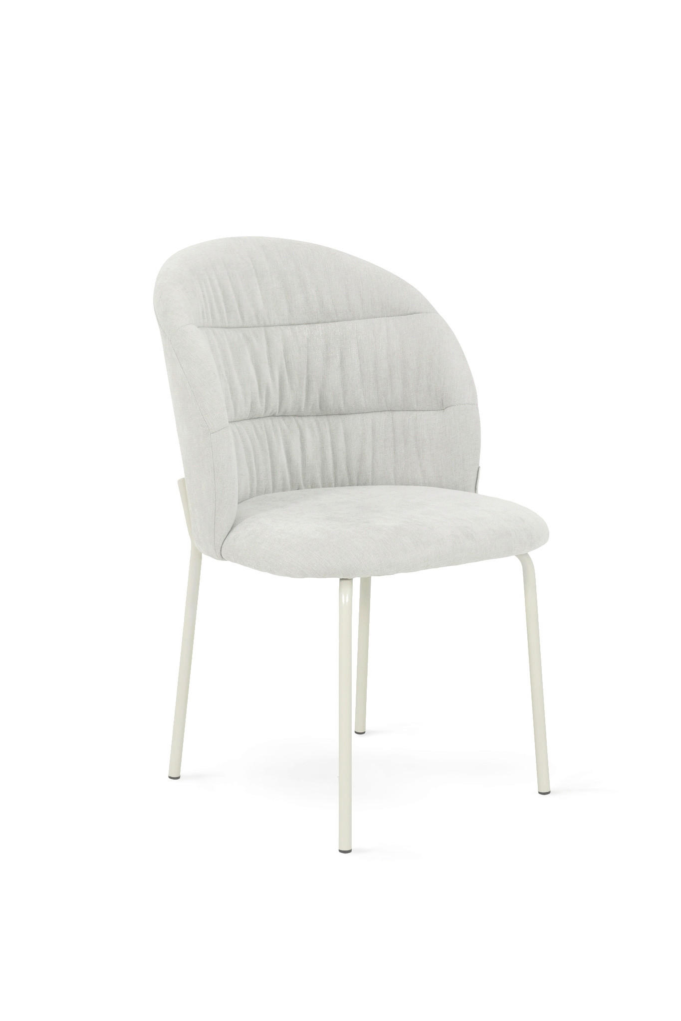 STUHL  Typenauswahl, abwischbar Chenille  Weiß  - Weiß, Basics, Textil/Metall (51/83/59cm) - Tom Tailor