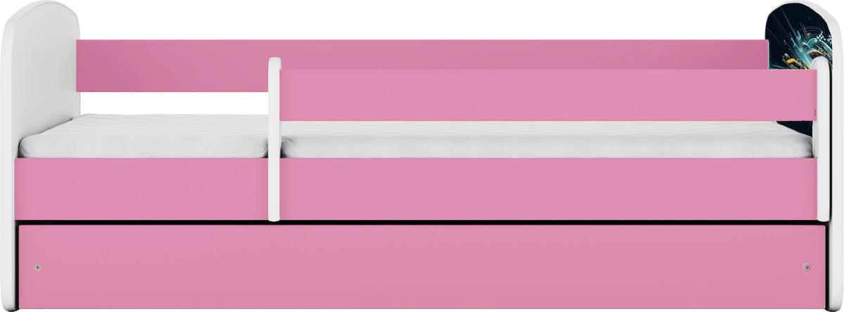 KINDER-/JUNIORBETT - Pink/Birkefarben, MODERN, Holz/Holzwerkstoff (80/160cm) - MID.YOU