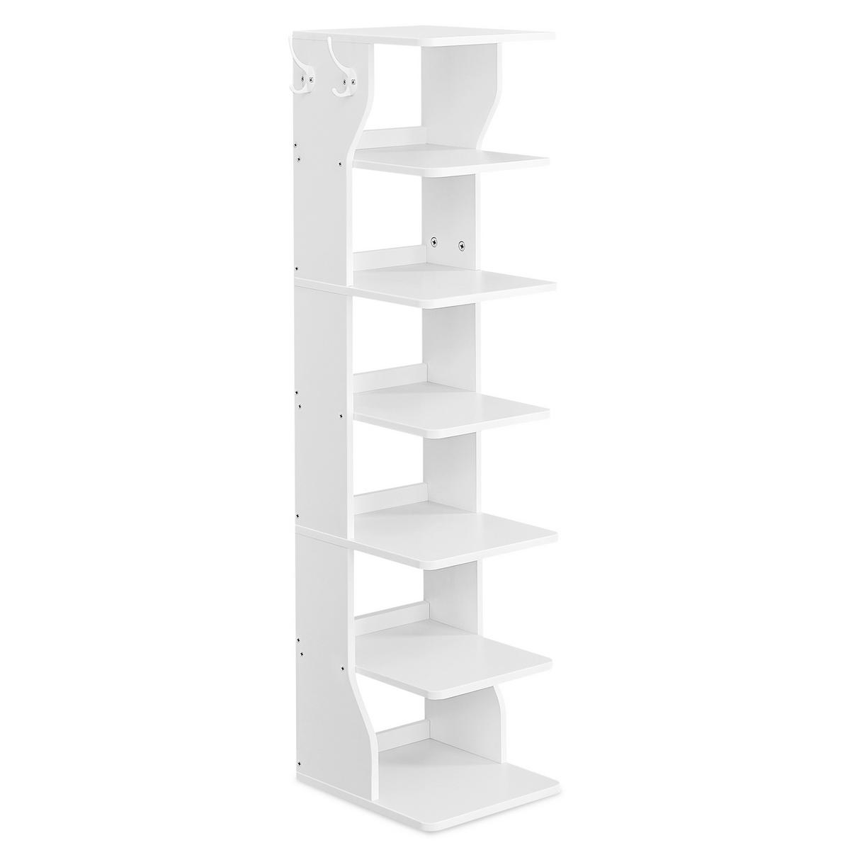 SCHUHREGAL Weiß  - Weiß, Trend, Holzwerkstoff (26,4/110,4/30cm) - MID.YOU