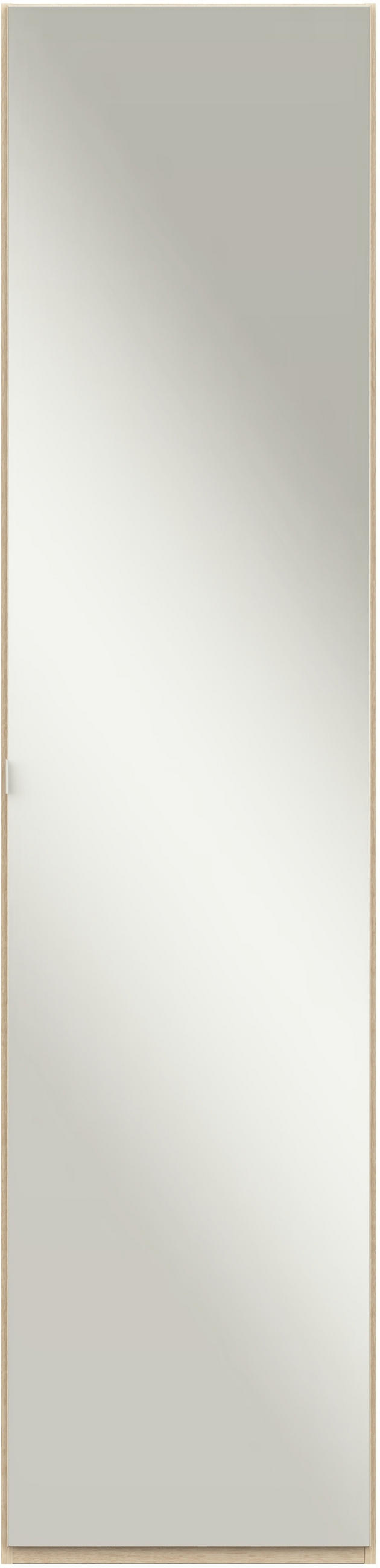 KLEIDERSCHRANK in Eichefarben  - Edelstahlfarben/Eichefarben, Design, Glas/Holzwerkstoff (51,3/213,6/59,3cm) - Cantus