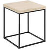 BEISTELLTISCH in Holzwerkstoff 40/40/45 cm  - Beige/Schwarz, Design, Holzwerkstoff/Metall (40/40/45cm) - Livetastic