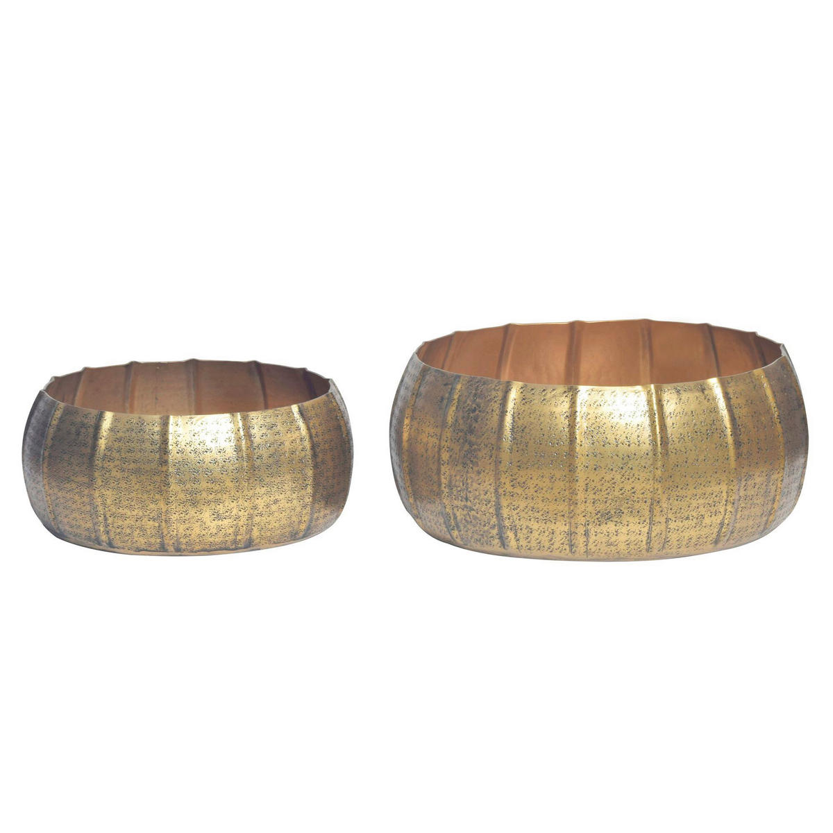 DEKOVASE  - Goldfarben, Design, Metall (39/17/39cm) - Livetastic