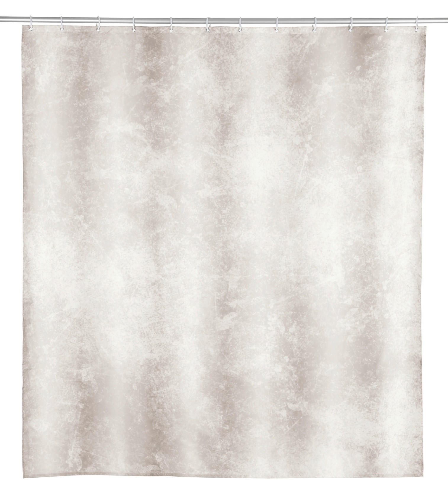 DUSCHVORHANG LONDA 180/200 cm  - Braun/Weiß, KONVENTIONELL, Kunststoff (180/200cm) - Schöner Wohnen