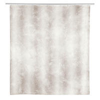 DUSCHVORHANG LONDA 180/200 cm  - Braun/Weiß, KONVENTIONELL, Kunststoff (180/200cm) - Schöner Wohnen