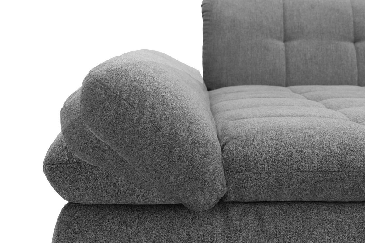 ECKSOFA MORIC - Chromfarben/Petrol, KONVENTIONELL, Textil/Metall (300/172cm) - MID.YOU