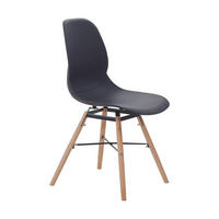 STUHL-SET 2 Stück  in Eisen  - Schwarz, LIFESTYLE, Holz/Kunststoff (45/82/53,5cm) - Kayoom