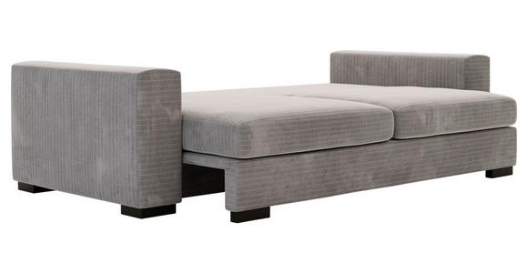 SCHLAFSOFA Flachgewebe Taupe - Taupe/Schwarz, KONVENTIONELL, Kunststoff/Textil (236/78/114cm) - Carryhome