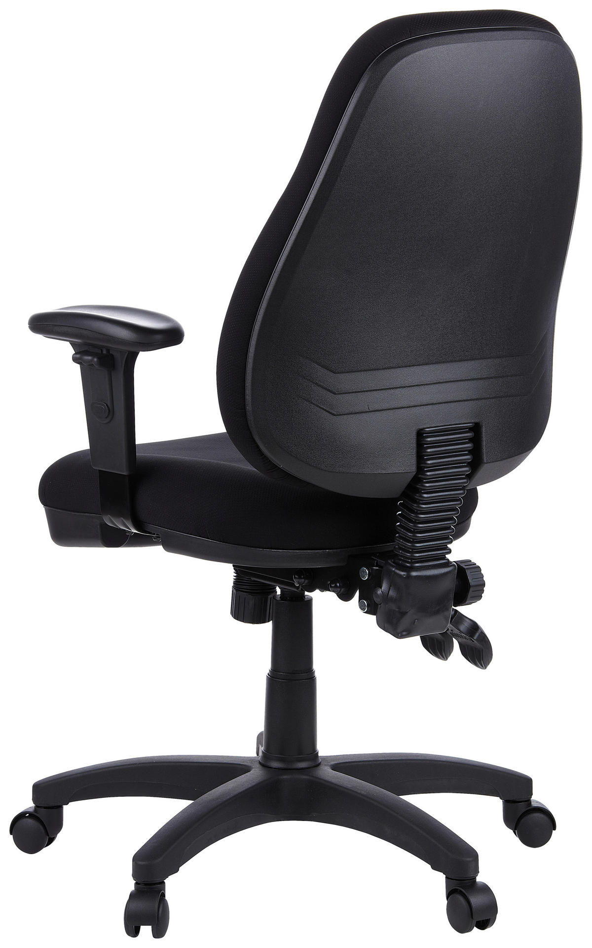 OTOČNÁ ŽIDLE, plochá tkanina, černá - černá, Basics, textil/plast (58/121/46cm) - MID.YOU