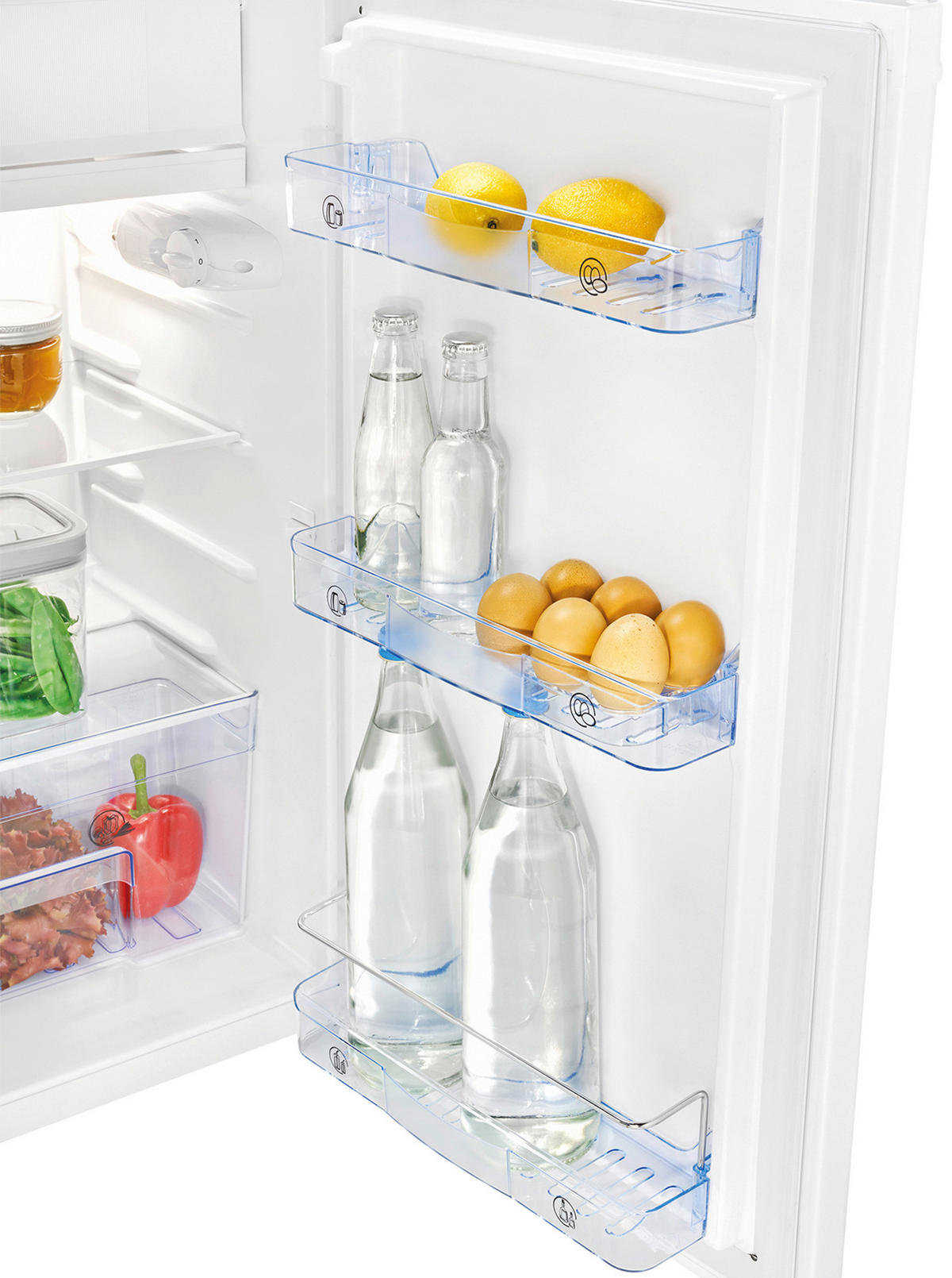KÜHLSCHRANK 46/88/52 cm KS 7349 weiß 45cm E 91L  - Weiß, Basics, Glas (46/88/52cm) - Bomann