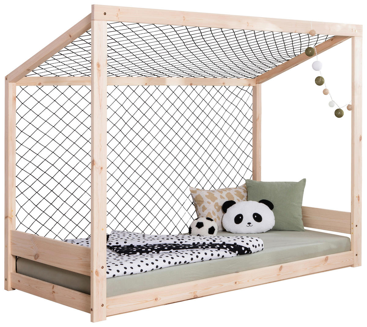 AUSZIEHBETT 90/200 cm  in Naturfarben  - Naturfarben, MODERN, Holz/Textil (90/200cm) - MID.YOU