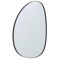 WANDSPIEGEL 60/80/2,5 cm    in Freiform  - Schwarz, MODERN, Glas/Holzwerkstoff (60/80/2,5cm) - MID.YOU