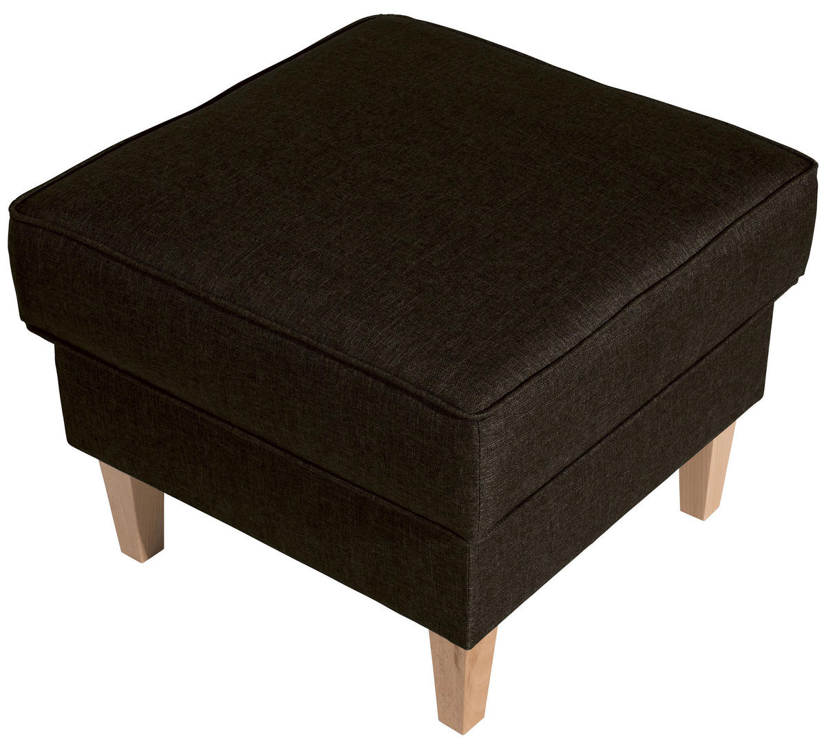 HOCKER in Textil Braun  - Buchefarben/Braun, Design, Holz/Textil (53/45/53cm) - Max Winzer