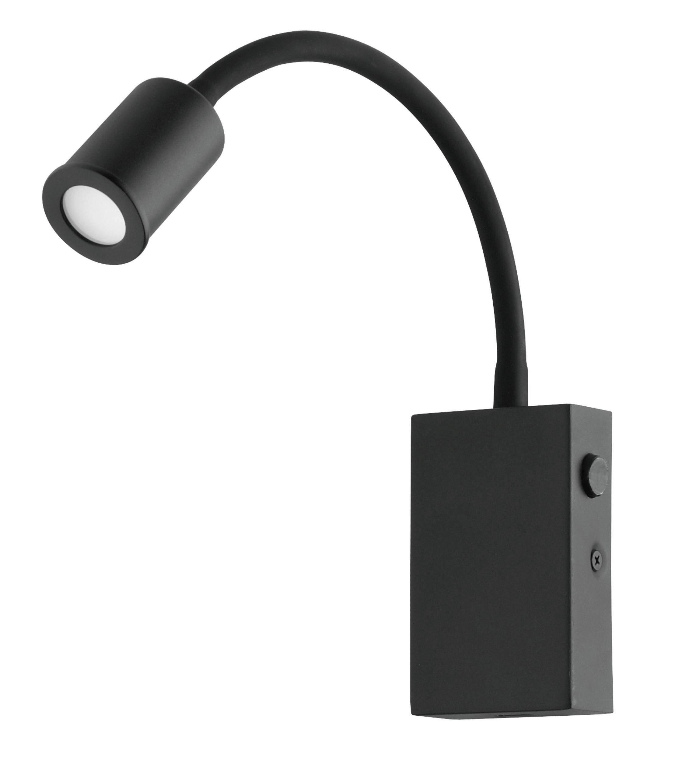 WANDLEUCHTE 6,5/30 cm   - Schwarz, KONVENTIONELL, Kunststoff/Metall (6,5/30cm) - Eglo