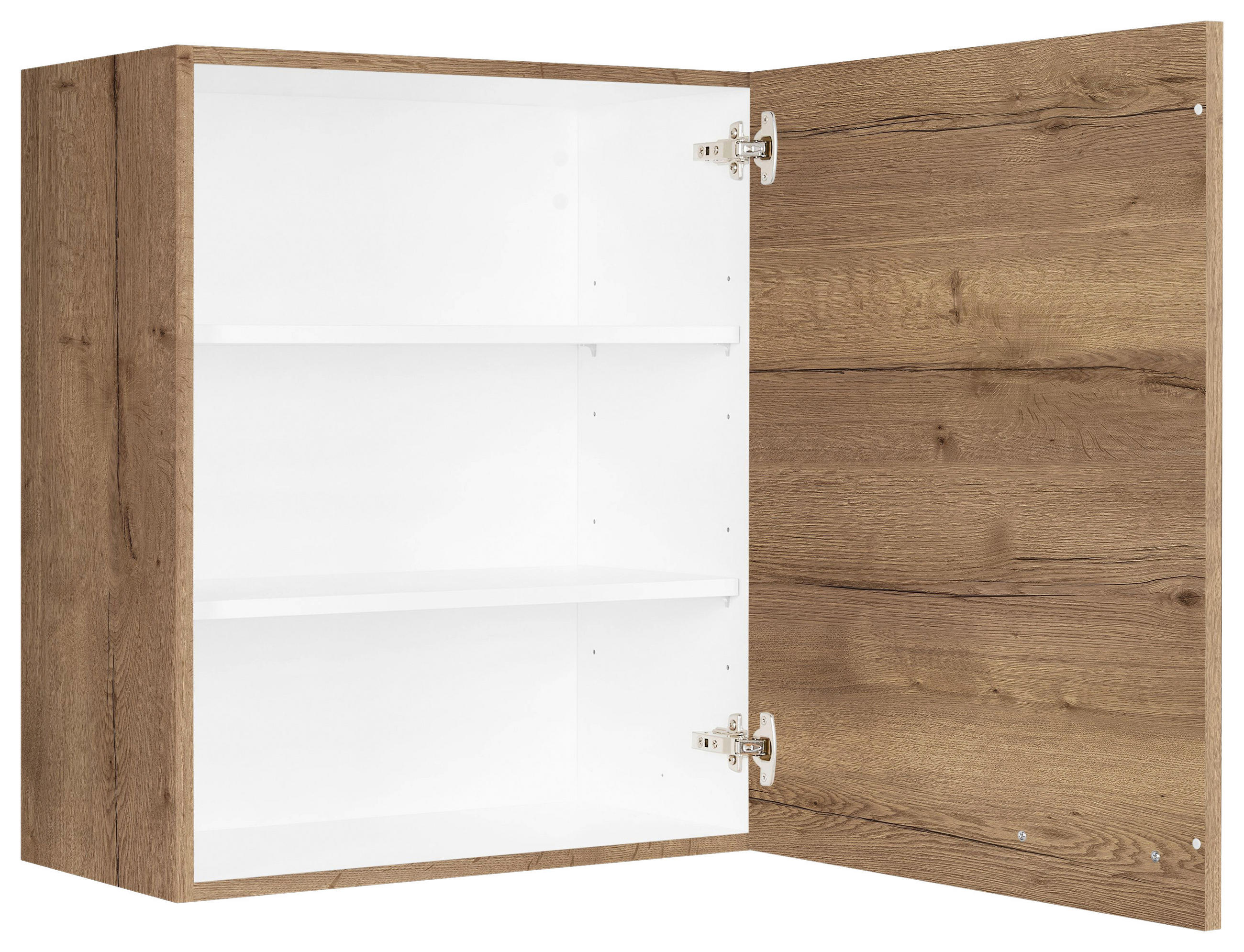 KÜCHENOBERSCHRANK 60/72/35 cm  in Eiche dunkel  - Eiche dunkel/Schwarz, MODERN, Holzwerkstoff/Metall (60/72/35cm) - Nobilia