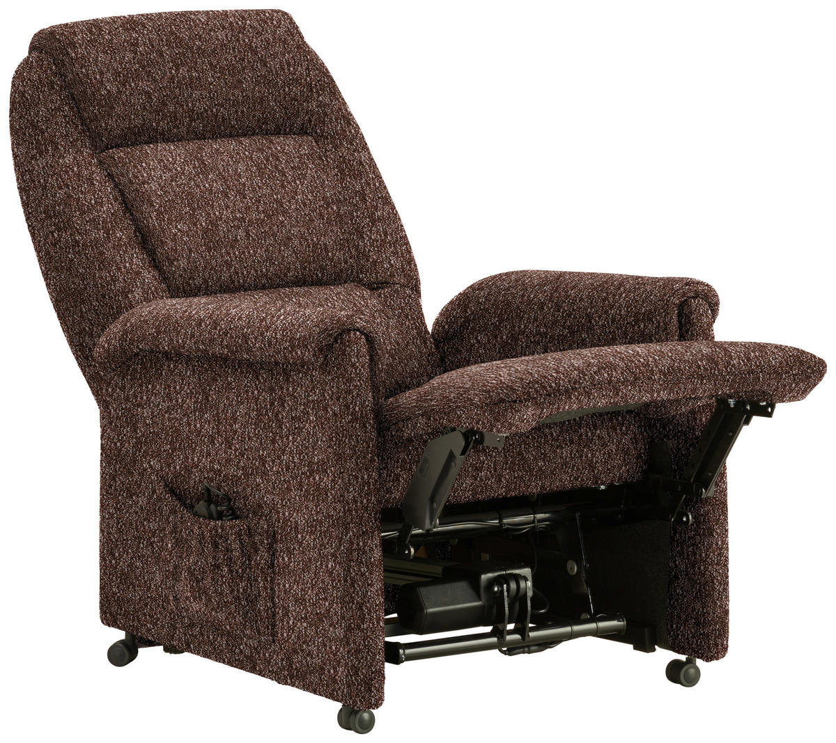 FERNSEHSESSEL in Flachgewebe Weinrot  - Weinrot/Schwarz, KONVENTIONELL, Kunststoff/Textil (69/105/82cm) - Himolla