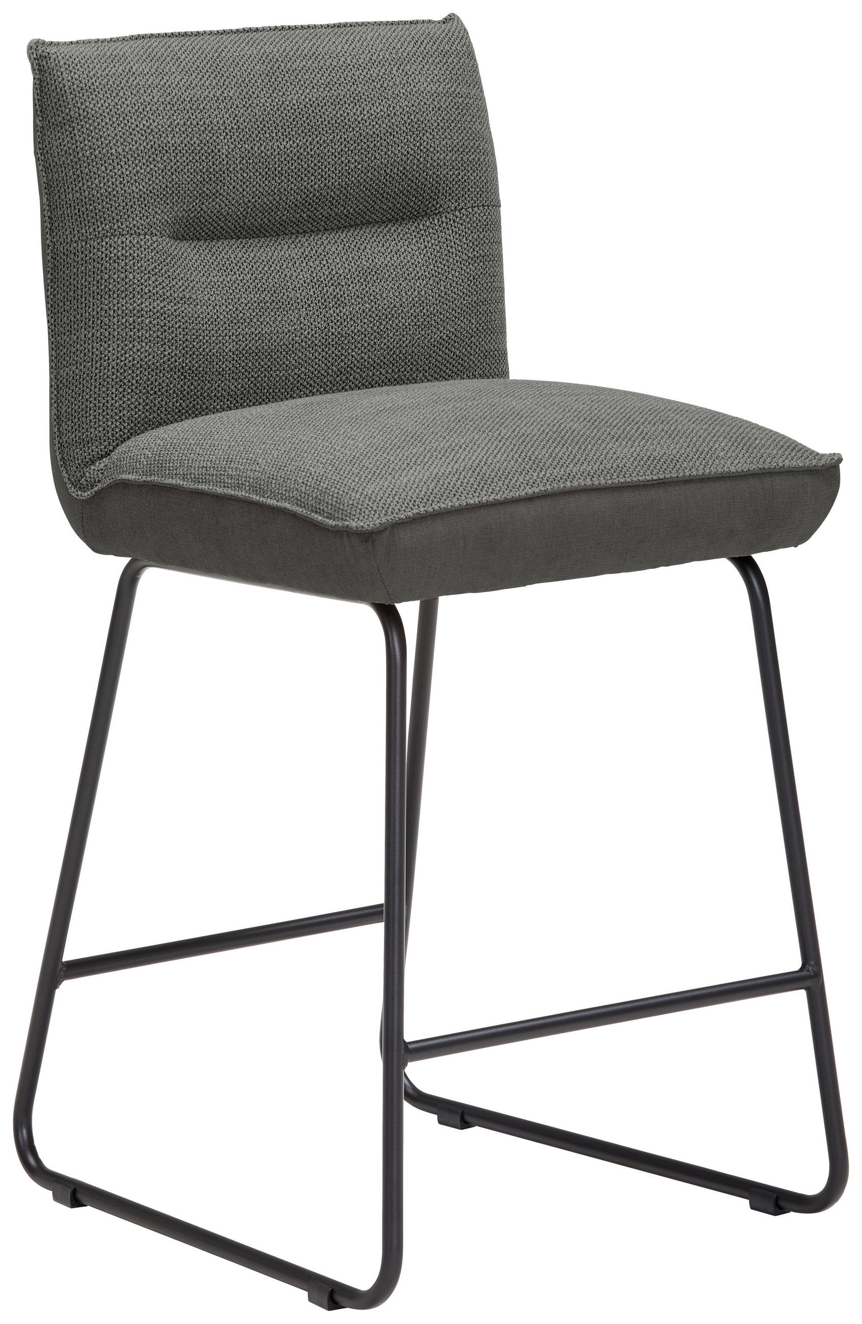 TRESENSTUHL in Metall, Textil Grau, Schwarz, Dunkelgrau  - Dunkelgrau/Schwarz, Design, Textil/Metall (48/92/54cm) - Dieter Knoll
