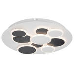 LED-DECKENLEUCHTE 46,8/6 cm   - Schwarz/Weiß, Trend, Kunststoff/Metall (46,8/6cm) - Novel