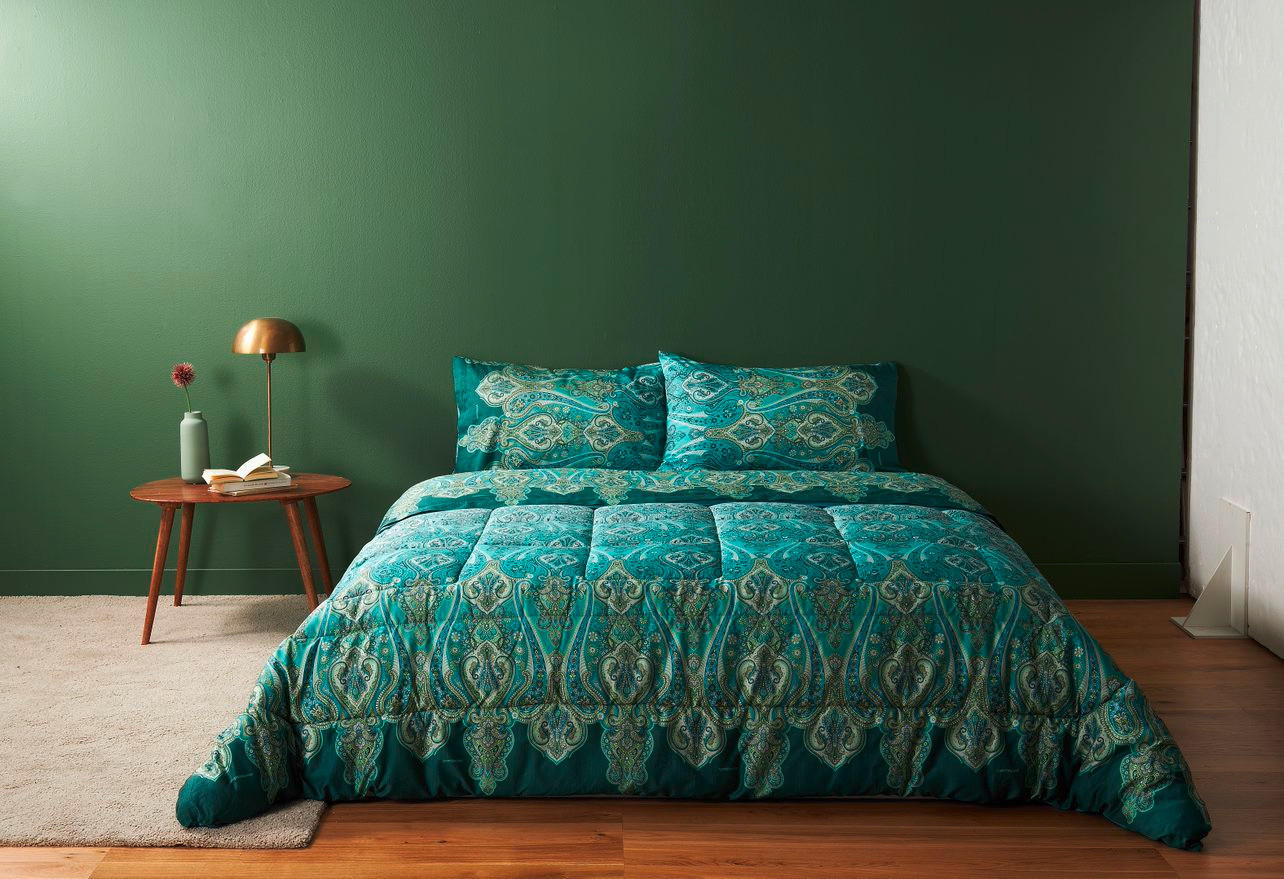 BETTWÄSCHE Ragusa 200/200 cm  - Grün, Basics, Textil (200/200cm) - Bassetti