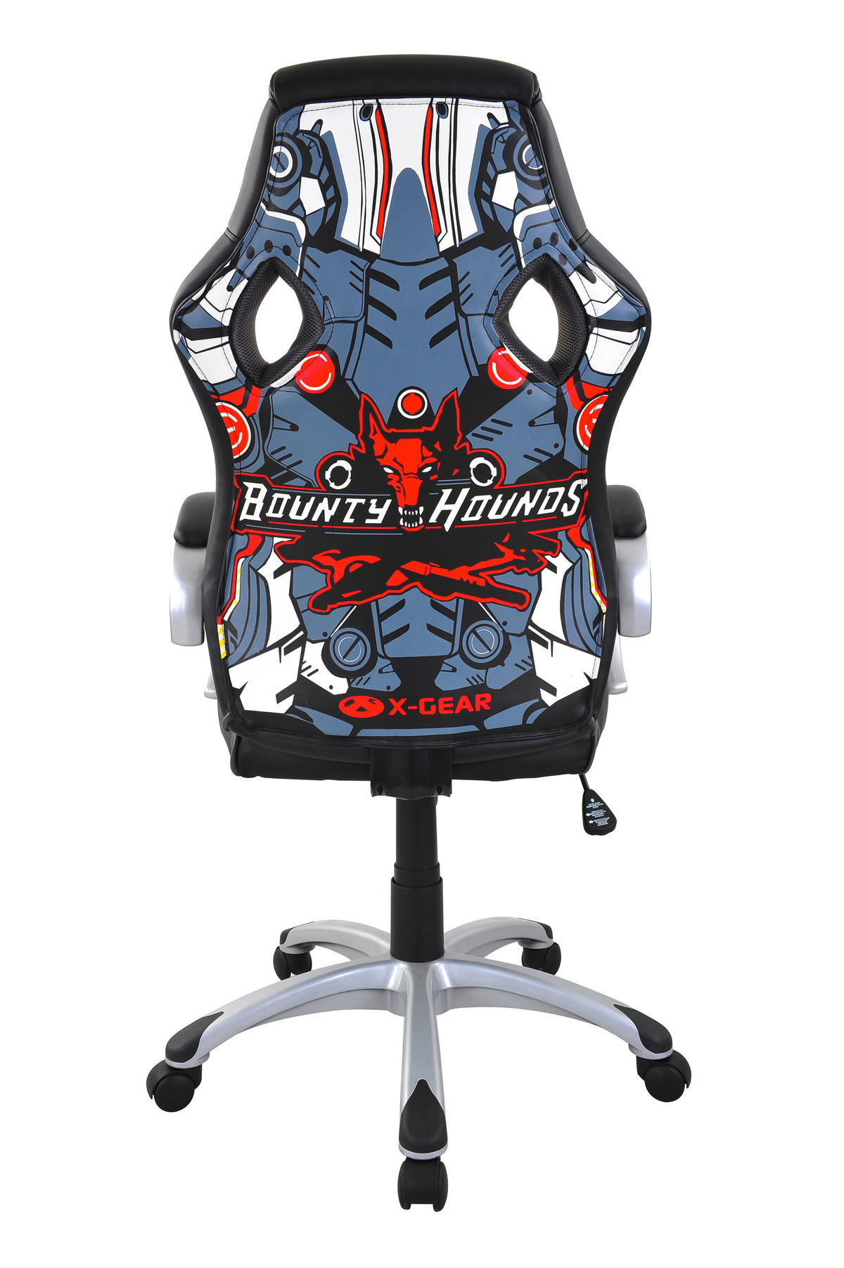 HERNÁ STOLIČKA, sivá, viacfarebná, červená, čierna - viacfarebná/čierna, Design, kov/drevo (62/111-120,5/71,50cm) - Xora