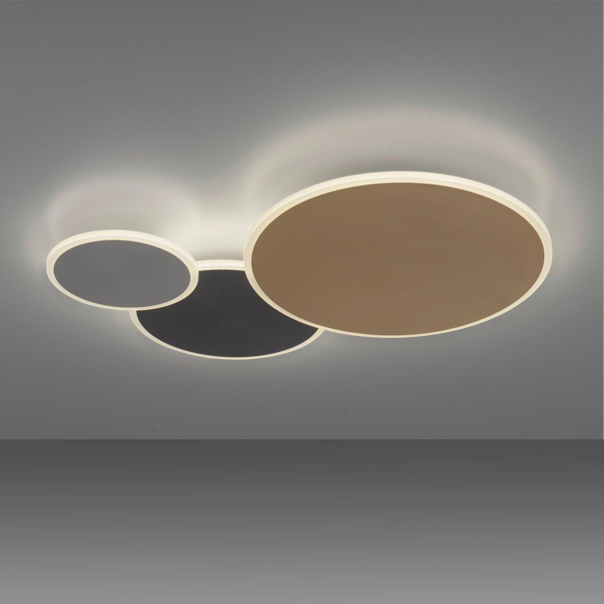 LED-DECKENLEUCHTE Q-Piato 65/40/5 cm   - Design, Metall (65/40/5cm) - Paul Neuhaus
