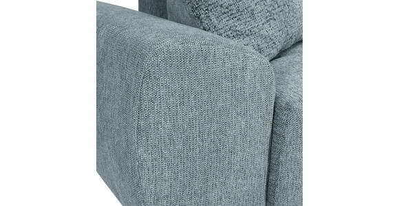 ECKSOFA  in Flachgewebe Dunkelgrau  - Dunkelgrau/Schwarz, KONVENTIONELL, Textil/Metall (295/180cm) - Carryhome