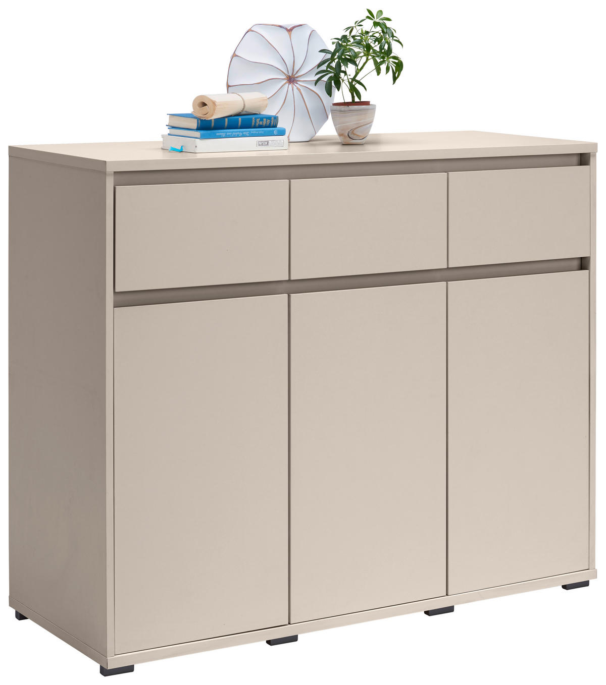 KOMMODE  in 120/103/48 cm  - Kaschmir/Anthrazit, Design, Holzwerkstoff/Kunststoff (120/103/48cm) - Carryhome
