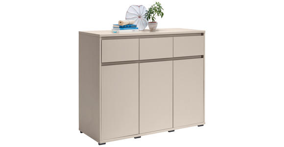 KOMMODE  in 120/103/48 cm  - Kaschmir/Anthrazit, Design, Holzwerkstoff/Kunststoff (120/103/48cm) - Carryhome