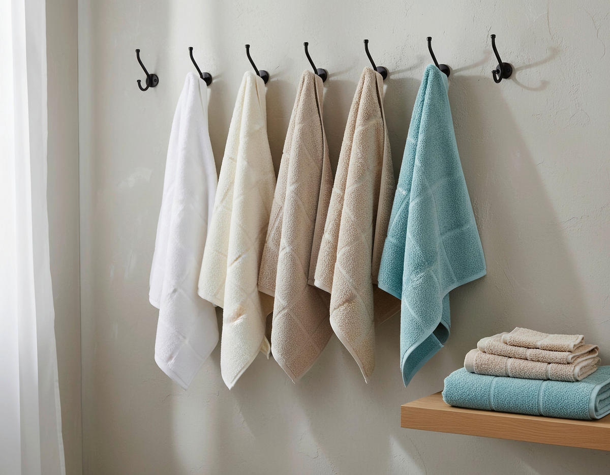 SET GÄSTHANDDUKAR CHECK naturfärgad 2 delar 30/50 cm  - naturfärgad, textil (30/50cm) - Best Price