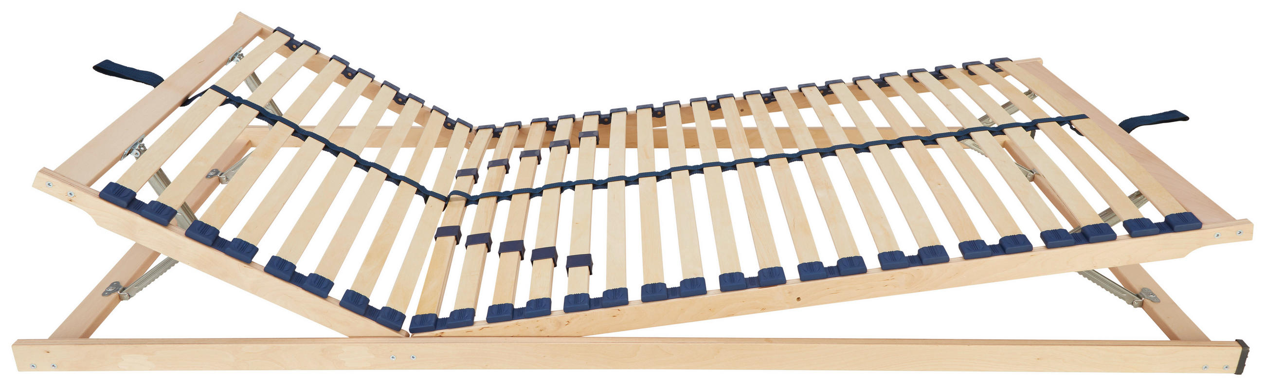 LATTENROST 90/200 cm Kopfteil, Fußteil, Mittelzone verstellbar, Birke  - Birkefarben/Buchefarben, Basics, Holz/Kunststoff (90/200cm) - Sleeptex