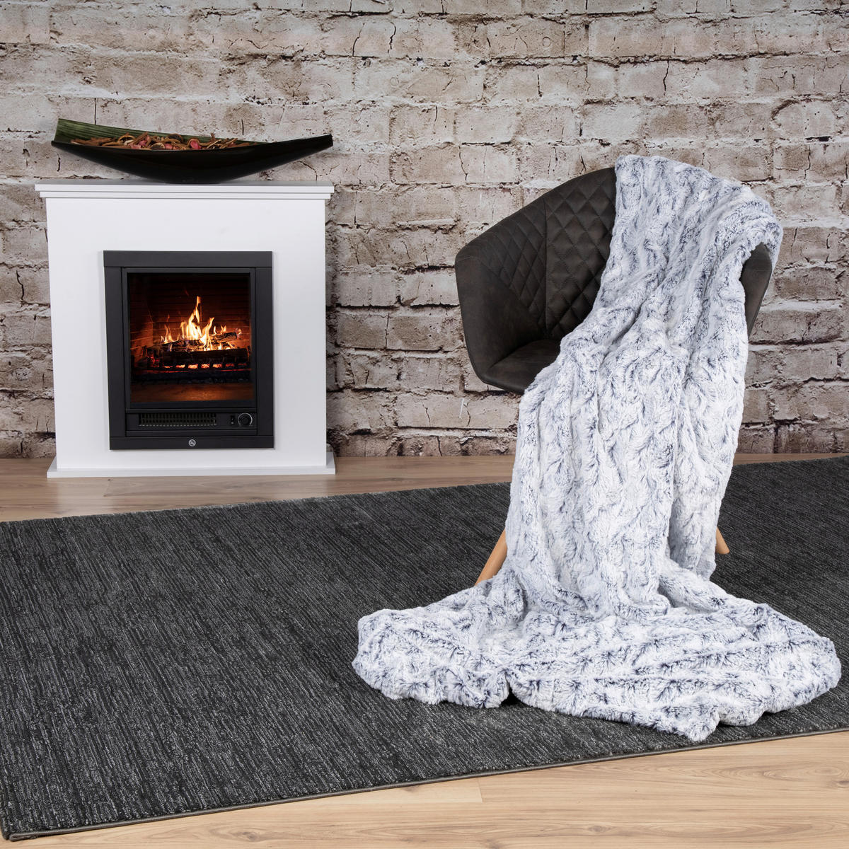 TAKARÓ 230/250 cm  - kék, Basics, textil (230/250cm)