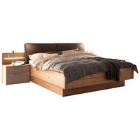 BETTANLAGE 180/200 cm  in Taupe, Eichefarben, Dunkelbraun  - Taupe/Eichefarben, Design, Holz/Holzwerkstoff (180/200cm) - Schöner Wohnen