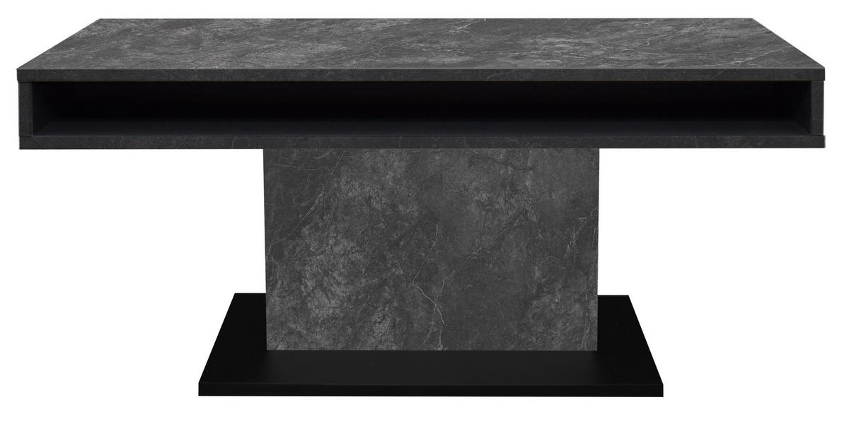 COUCHTISCH in Metall, Holzwerkstoff  - Graphitfarben/Schwarz, Design, Holzwerkstoff/Metall (110/58-77/60cm) - MID.YOU