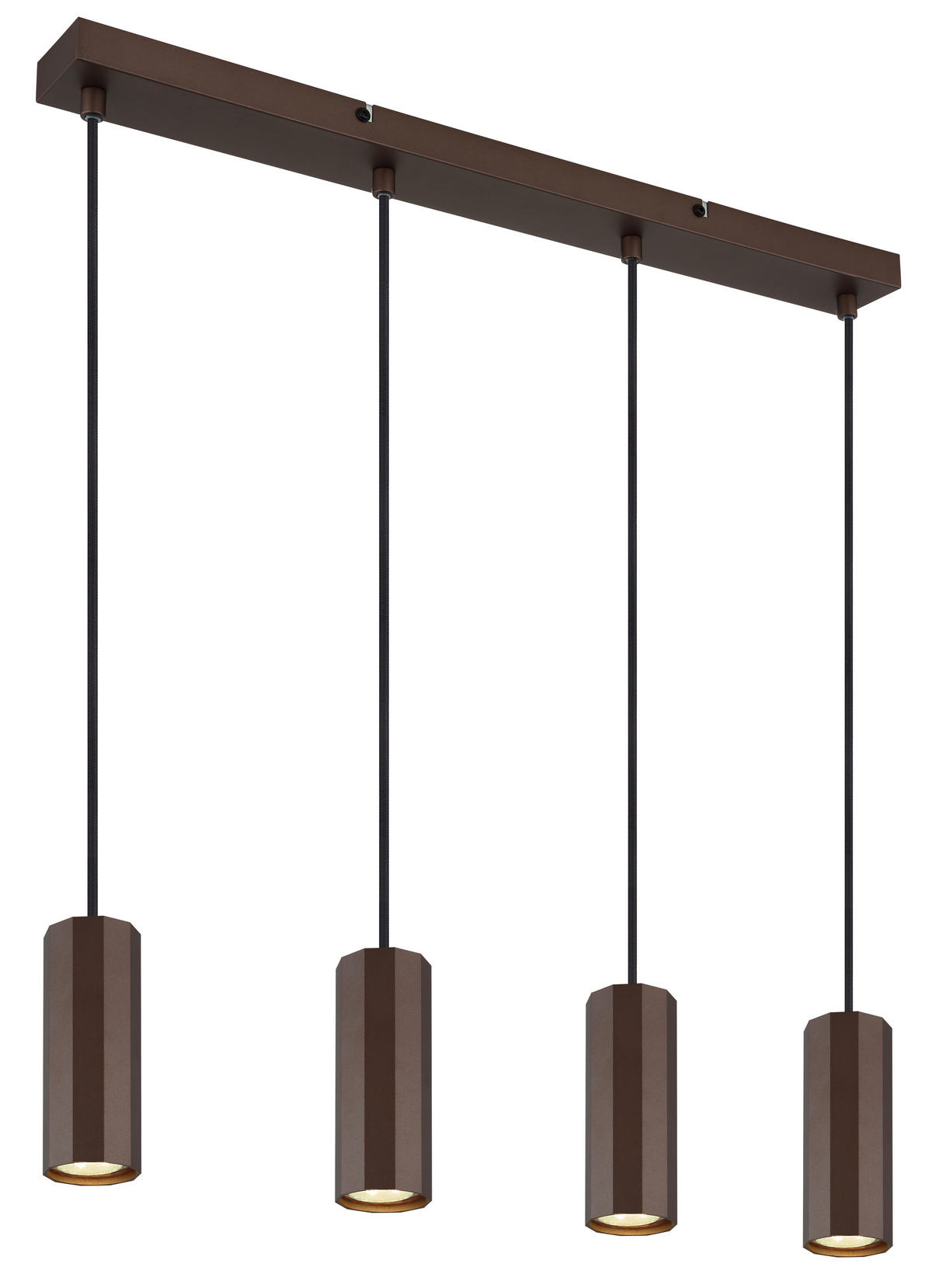 HÄNGELEUCHTE 61/6/120 cm    - Bronzefarben, Design, Metall (61/6/120cm) - Globo