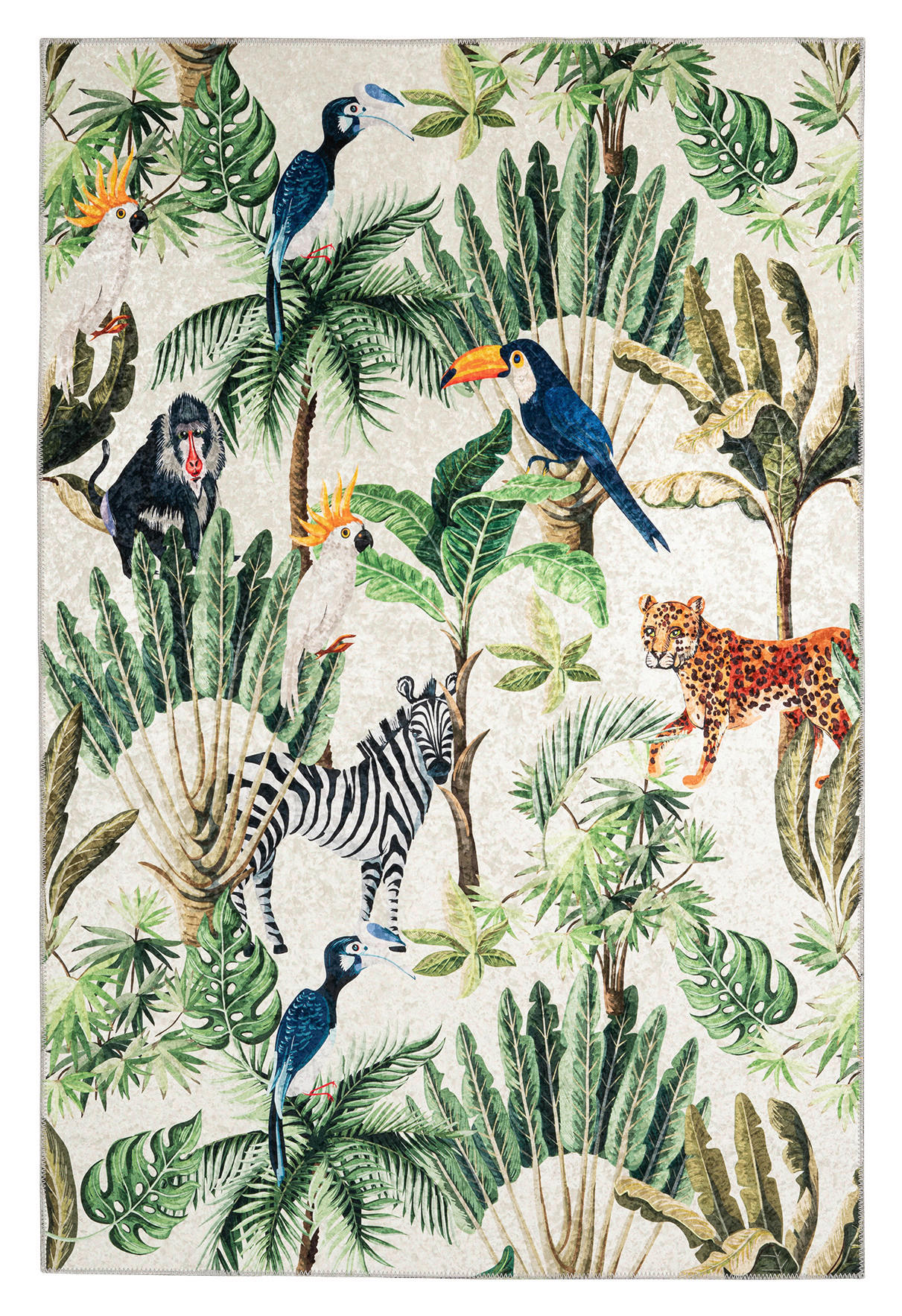 FLACHWEBETEPPICH 160/230 cm My Exotic Multicolor  - Multicolor, Design, Kunststoff/Textil (160/230cm) - Obsession