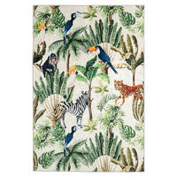 FLACHWEBETEPPICH 160/230 cm My Exotic Multicolor  - Multicolor, Design, Kunststoff/Textil (160/230cm) - Obsession