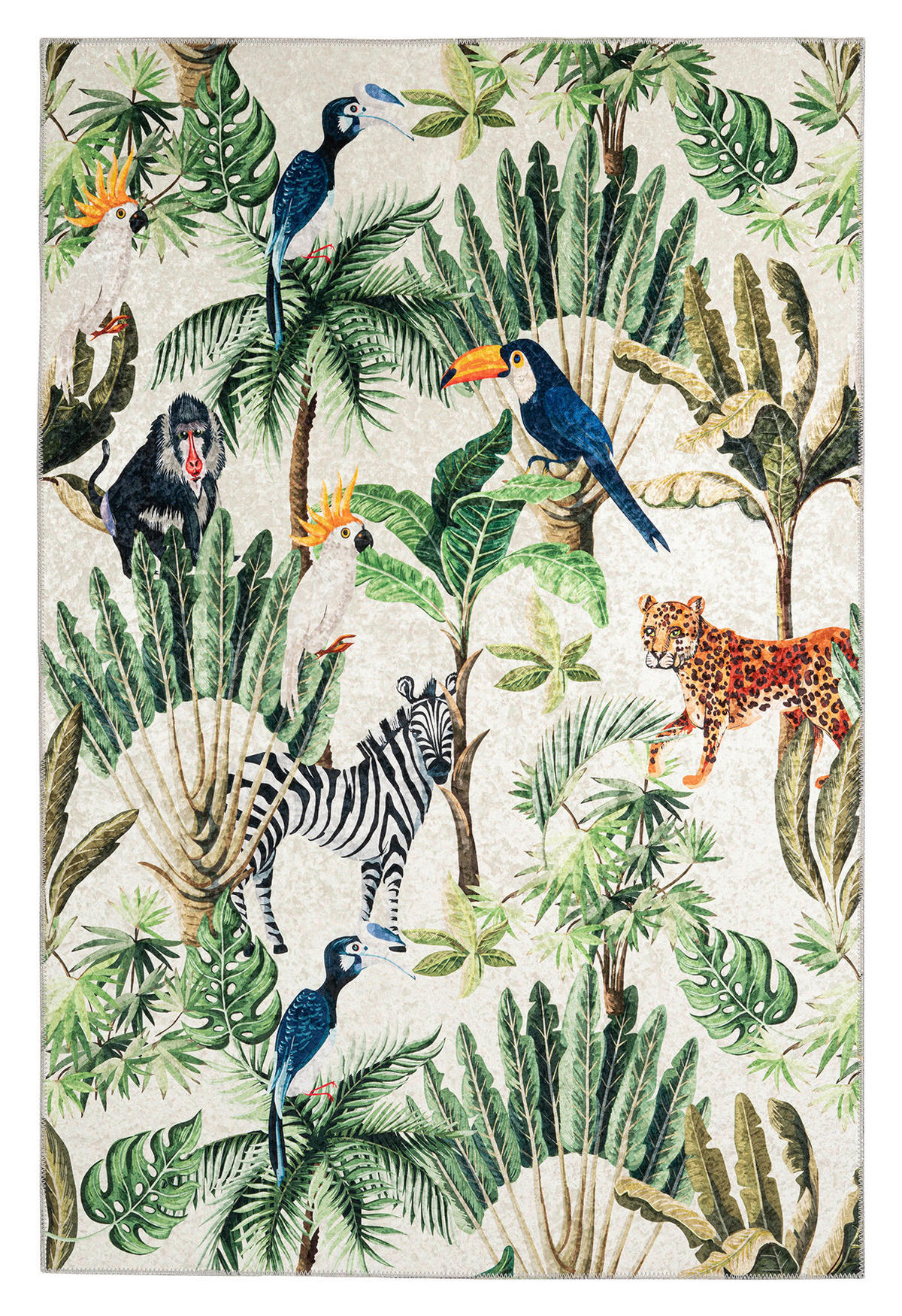 FLACHWEBETEPPICH 160/230 cm My Exotic Multicolor  - Multicolor, Design, Kunststoff/Textil (160/230cm) - Obsession