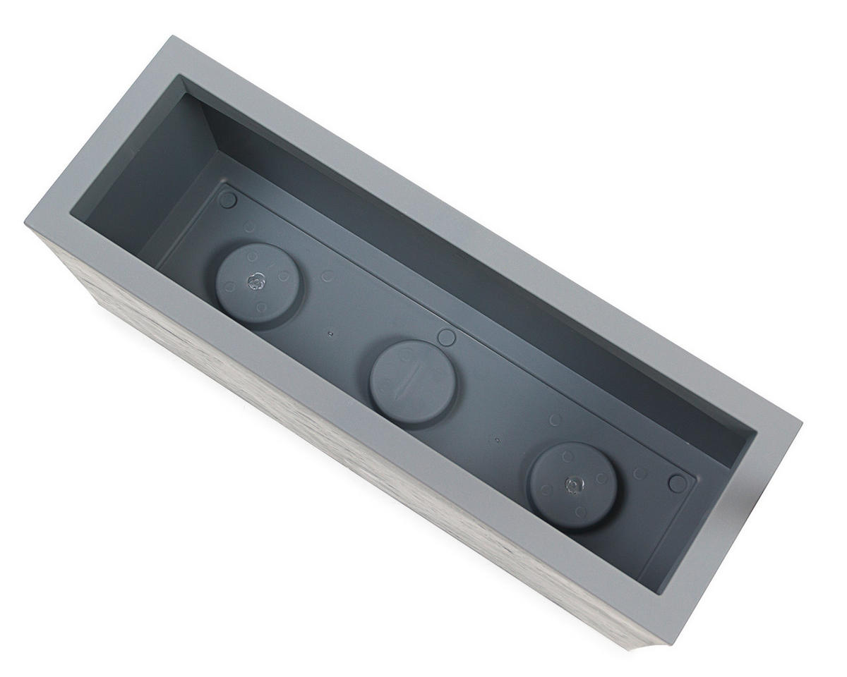 BLUMENKASTEN  - Grau, Basics, Kunststoff (60/23/20cm) - Ambia Garden